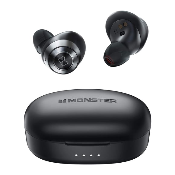 Auriculares inalámbricos Bluetooth Monster con USB-C negros