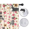 thumbnail image 4 of Blackout Kids Curtains,Schnauzer Dog and Flower Childrens Insulated Curtains Set Of 2,Bedroom Essentials,Toddler Room Decor 52x84in(132x213cm), 4 of 4