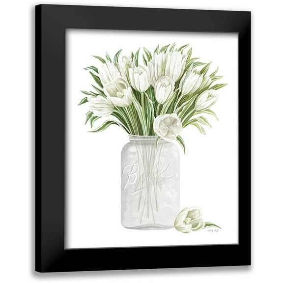 Jacobs, Cindy 12x14 Black Modern Framed Museum Art Print Titled - Tulips in Spring