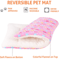 thumbnail image 3 of Dog Crate Pad - Ultra Soft Pet Bed With Cute Star Print, Washable Mat for Large Medium Small Dogs, Reversible Fleece Kennel Liner, Cat Bed 41 x 29 Inch Pink, 3 of 5