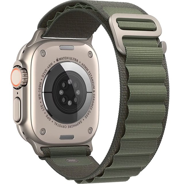 Compatible con Apple Watch Ultra 38 mm, 40 mm, 41 mm, pulsera deportiva de nailon con gancho en forma de G de titanio y lazo textil para iWatch Series 8/7/6/5/4/3/2/1/SE para hombres y