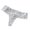 Grey, variant on Lace Thong Underwear For Women Low Waist Breathable Transparent Cut OutStretch Hipster Brief Panties Size M