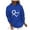 Blue, variant on WXLWZYWL Trendy Sweatshirts For Women 2023 Women'S Valentine'S Day Printed Round Neck Loose Pullover Hooded Printed Sweatshirt Tops