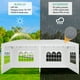 thumbnail image 2 of Yeshouse Carpa plegable de 3 x 6 m con ventanas de polietileno, bolsa con ruedas, paredes laterales extraíbles, refugio impermeable para fiestas, jardines, eventos y bodas, 2 of 9