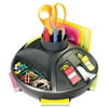 "Rotary Self-Stick Notes Dispenser, Plastic, Rotary, 10"" diameter x 6h, Black, Sold as 1 Each"