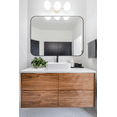 thumbnail image 5 of Contemporary Farmhouse 30x40" Black Bathroom Vanity Wall Mirror Metal Rectangular Framed, 5 of 6
