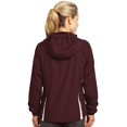 thumbnail image 3 of Sport-Tek ®  Ladies Colorblock Hooded Raglan Jacket. Lst76 Xs True Royal/ White, 3 of 3