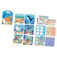 thumbnail image 3 of Libro de pintura de agua Libros de actividades de agua Juego de enseñanza Ayuda Motor Habilidad Motor Juguesa Reutilizable Juguete Educativo para animal marino, 3 of 9