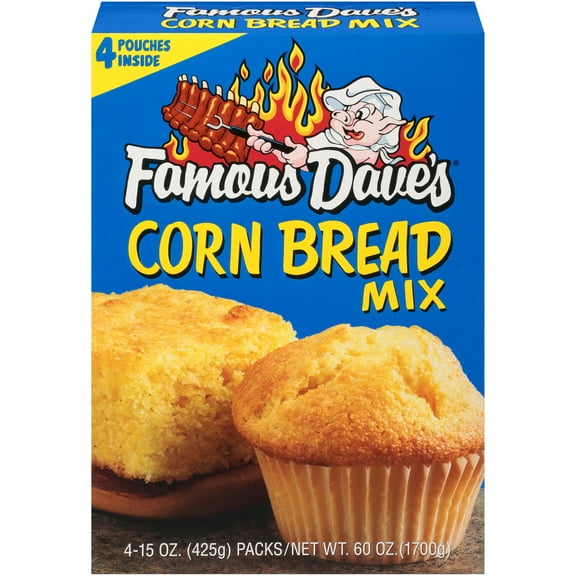 Famous Dave's® Corn Bread Mix 4-15 oz. Pouches
