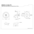 thumbnail image 2 of Kingston Brass Vintage Single Handle Tub Faucet, 2 of 2