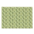 thumbnail image 1 of Floral Yellow Cutting Board, Botanical Pattern Little Flora and Exotic Leaves, Decorative Tempered Glass Cutting and Serving Board, in 3 Sizes, by Ambesonne, 1 of 2