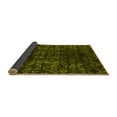 thumbnail image 2 of Ahgly Company Indoor Square Abstract Yellow Modern Area Rugs, 4' Square, 2 of 4