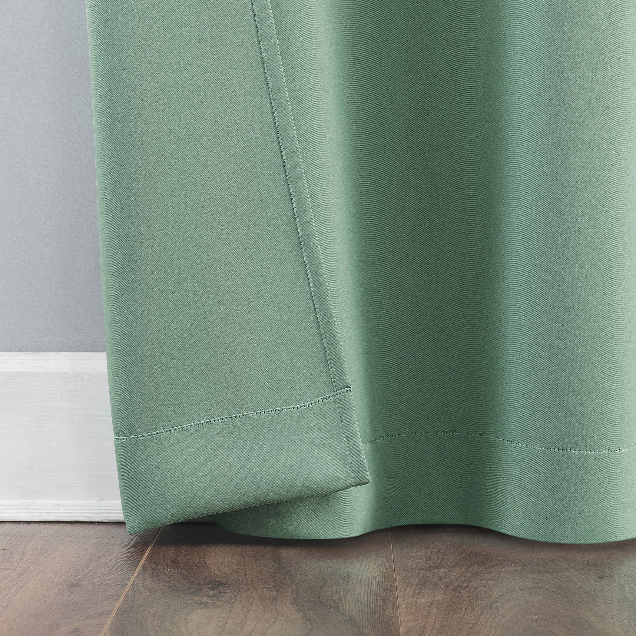 Sun Zero Riley 1-Piece Kids Bedroom Blackout Grommet Curtain Panel, 40"X63", Aqua Blue