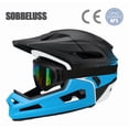 thumbnail image 2 of Casco Integral Mtb Montaña Desmontable+ Gafas Ce/sgs Xtellar Turquesa Ajustable, 2 of 4