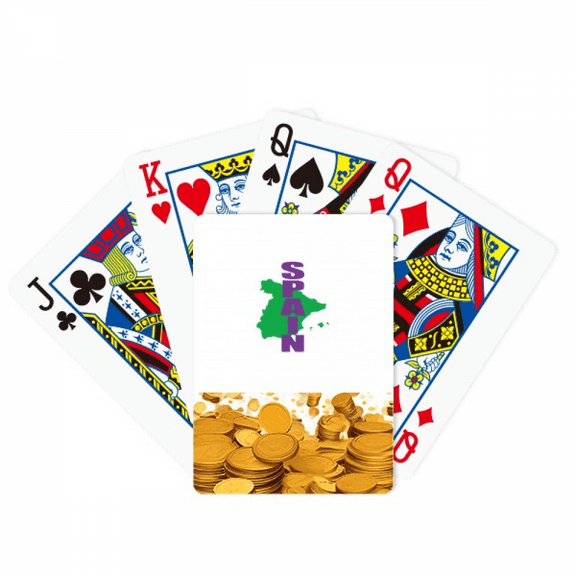 spanish map euan bullfighting Gold Playing Card Classic Game