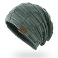 thumbnail image 3 of MEICHEN Beanie for Pretty Women Fashion Women Winter Mixed Color Wool Knitting Hat Warm Fashion Pullover Warm Hat Winter Accessories Green, 3 of 3