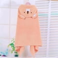 thumbnail image 2 of Virmaxy Koala Solid Color Hooded Bath Towel Poncho Super Soft Absorbent Wearable Cape Robe for After Bath Fun Play,for 3.3'-4.6' Blue, 2 of 6