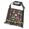 thumbnail image 1 of Bolso de hombro de moda Bolsos de borla multicolores casuales grandes hechos a mano para la playa Azul Hugo bolso de mujer, 1 of 10