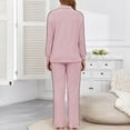 thumbnail image 3 of FNFYFH Womens 2 Piece Outfits Ribbed Knit Lounge Sets Cozy Half Zip Sweatsuit Sets Wide Leg Jogger Tracksuits, 3 of 7