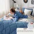 thumbnail image 2 of Juego de Edredón Bedsure Tamaño Full Reversible en Azul Pizarra 7 piezas, 2 of 7