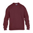 thumbnail image 1 of G18000B Heavy Blend Youth Crewneck Sweatshirt - Maroon, Small, 1 of 1