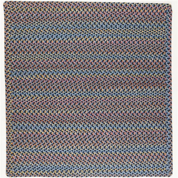 Rhody Rug WO11R120X120B 10 ft. Woodstock Square Rug, Indigo & Multi Color