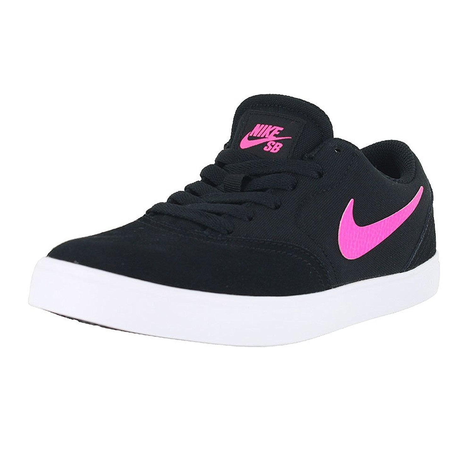 Nike Nike Kids Sb Check (GS) Skate Shoe (Black/Pink Pow Nike Nike Kids Sb Check (GS) Skate Shoe (Black/Pink Pow