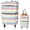C115_Multicolor 15.35x19.29in, variant on FURNIX Stripe Foldable Rolling Utility Cart with Telescopic Handle,Expandable Collapsible Wheeled Grocery Bag for Supermarket Travel Shopping and Storage