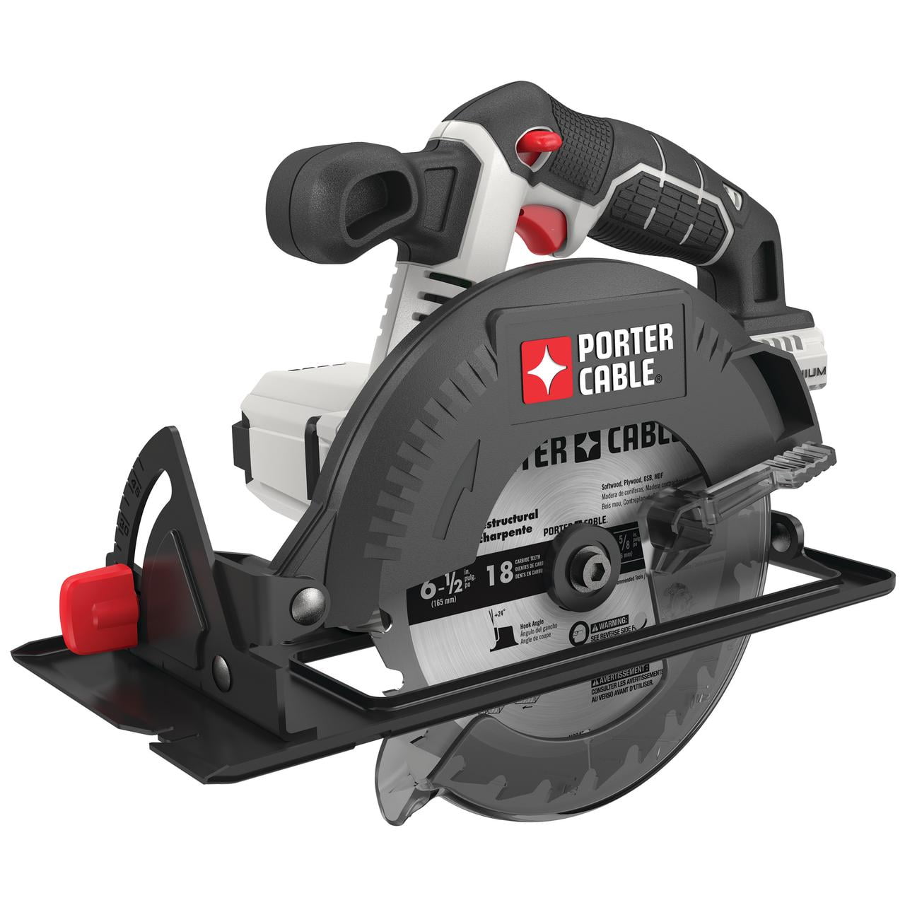 PORTER CABLE 20V MAX Powered Operated Lithium Ion 6.5 Inch Cordless Circular Saw PCC660B Battery Sold Separately Walmart