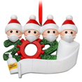 thumbnail image 1 of Adorno Familiar Gloria Sobrevivido 2020 Navidad Árbol Miembro de la Familia de 4, 1 of 6