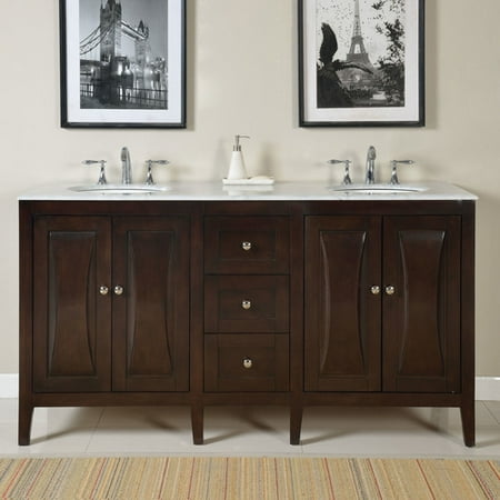 Silkroad Exclusive 68 Double Bathroom Vanity Set Silkroad Exclusive 68 Double Bathroom Vanity Set