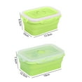 thumbnail image 3 of Homerr Lonchera plegable ligera de silicona, lonchera plegable, lonchera portátil y ligera, contenedor expandible para almacenar alimentos, a prueba de fugas, para oficina, escuela y hogar, 350, 3 of 8