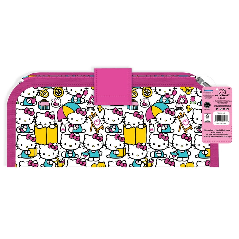 Kawaii Hello Kitty Pencil Case Sanrio Print Cartoon Pen Bag Coin Purse Pencil Stationery Storage Bags I.64223804