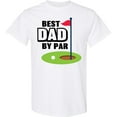 thumbnail image 3 of Inktastic Father's Day Best Dad by Par with Flag and Golf Ball T-Shirt, 3 of 5