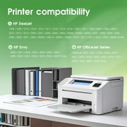 61XL Ink Cartridges Compatible for HP 61 Ink Cartridges for HP Printer Ink 61 for HP OfficeJet 4630 4635 Printer (1 Black,1 Tri-Color)
