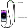 thumbnail image 2 of Crossbody Case for iPhone 14 Pro Max with Card Holder,Shockproof Liquid Silicone Case with Adjustable Rope Lanyard Strap for iPhone 14 Pro Max 6.7 inch,Black, 2 of 10