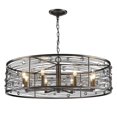 thumbnail image 2 of Golden Lighting Bijoux 8-Light Semi-flush in Brushed Etruscan Bronze, 2 of 4