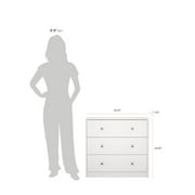 Tvilum Studio 3 Drawer Dresser for Adults, White