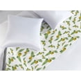 thumbnail image 2 of Tangerine Bed Runner, Clementines Mandarin Citrus Fruit Pattern with Green Leaves Watercolor, Decorative Accent Bedding Scarf for Hotels Homes & Guest Rooms, King, White Earth Yellow, by Ambesonne, 2 of 3