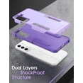 thumbnail image 3 of Poetic Neon Case for Samsung Galaxy S22 Plus 5G, Dual Layer Heavy Duty Drop Protection, Purple, 3 of 6