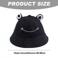 thumbnail image 2 of Sombrero de pescador de ala ancha con forma de rana, de 56 a 58 cm de circunferencia, informal, protector solar, 2 of 5