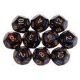 thumbnail image 1 of 10pcs 12 Sided Dice D12 Polyhedral Dice For Dungeons And Dragons Table Games Red Blue, 1 of 5