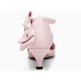 thumbnail image 3 of Women  Low Kitten Heel Bow Heels Dress Shoes Closed Pointed Toe Ankle Strap Elegant Wedding Party Pumps, 3 of 5