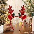 thumbnail image 1 of Accesorios para el cabello para niñas, diadema de Navidad, adornos de orejas de alce de árbol de Santa, adornos de fiesta de Navidad, decoraciones de navidad, regalos para niños, 1 of 4