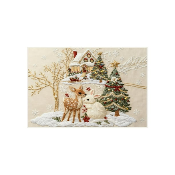 Tapicera de Puerta de Navidad para la Entrada de Casa - Tapicera Antideslizante Del Baño