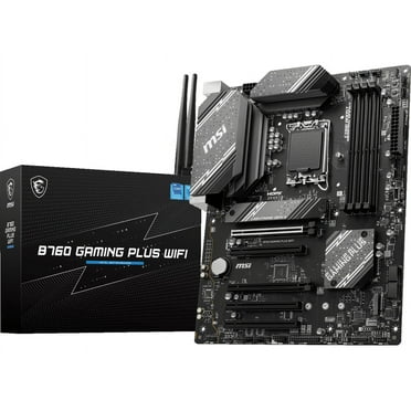 MSI B760 GAMING PLUS WIFI LGA 1700 (280) DDR5 ATX Motherboards - Intel,  SATA 6Gbps, Wi-Fi 6E, Bluetooth 5.3,  7.1 HD Audio, PCIe 4.0 x16, 2.5G LAN