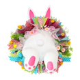 thumbnail image 1 of veasfak Spring Easter Bunny Door Hanger Wreath Rabbit Ribbon Home Party Wall Decor D D, 1 of 7