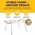 thumbnail image 4 of Pink Flower Table Cloths for 8 Foot Rectangle Tables, Spring Floral Butterflies Birds Elegant Farmhouse Patio Waterproof Elastic Fitted Tablecloths, Washable Rectangular Table Cover for Camping, 4 of 8
