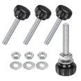 thumbnail image 1 of 4 Piezas de Perillas de Sujeción Estriadas con Tuercas y Arandelas, Tornillo de Cabeza de Hombre M8x40mm, 1 of 1