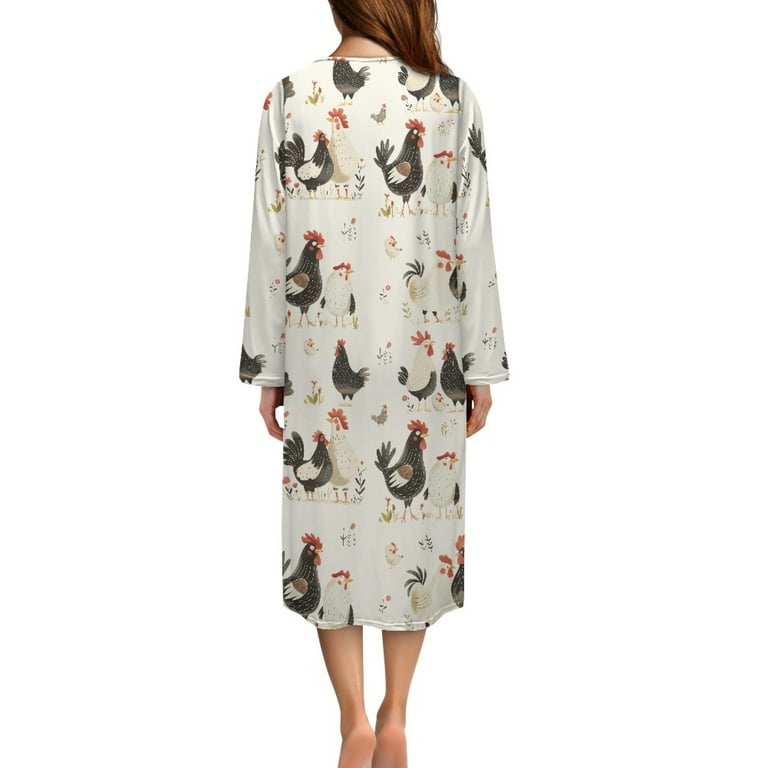chicken long dress Amazon.com: SDERDZSE Women's Summer Dresses Cute Rooster Chickens Print Maxi Dress Vacation Outfits Sundress Beach Dresses for Women M : Clothing, Shoes & Jewelry